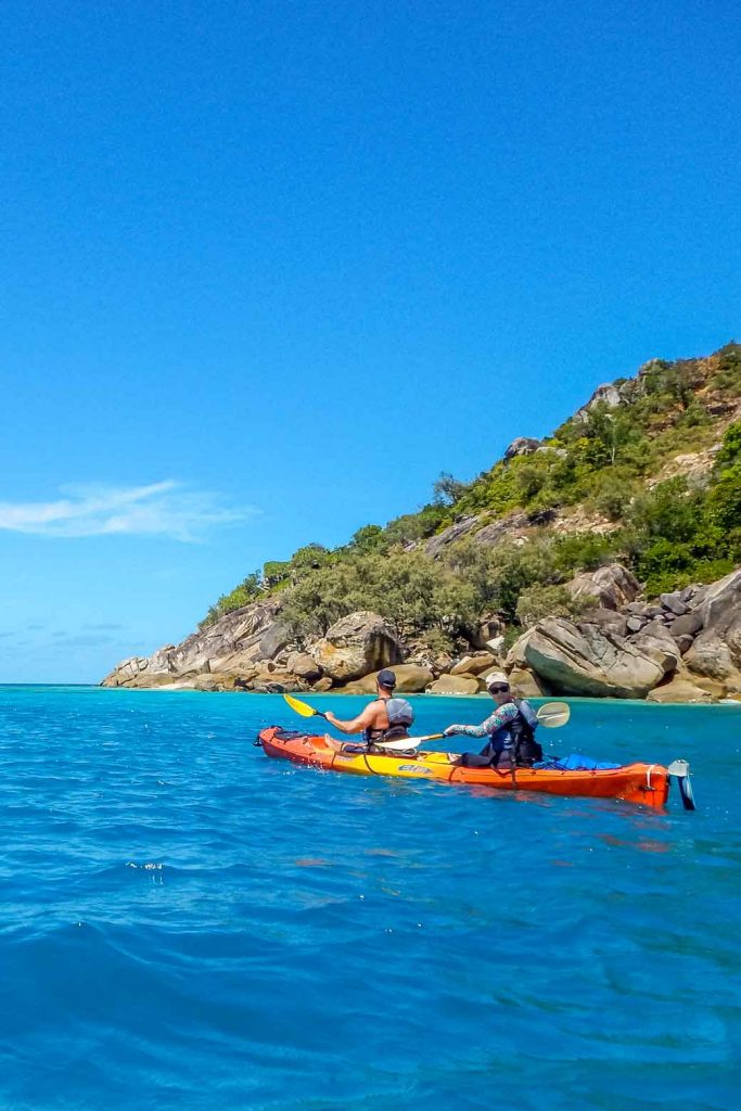 Kayakers off Fitzroy Island