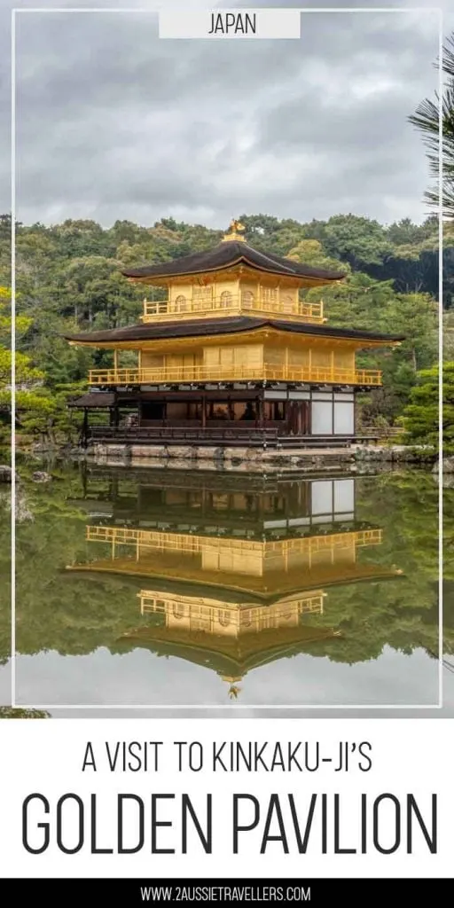 Golden Pavilion in Kyoto pinterest poster