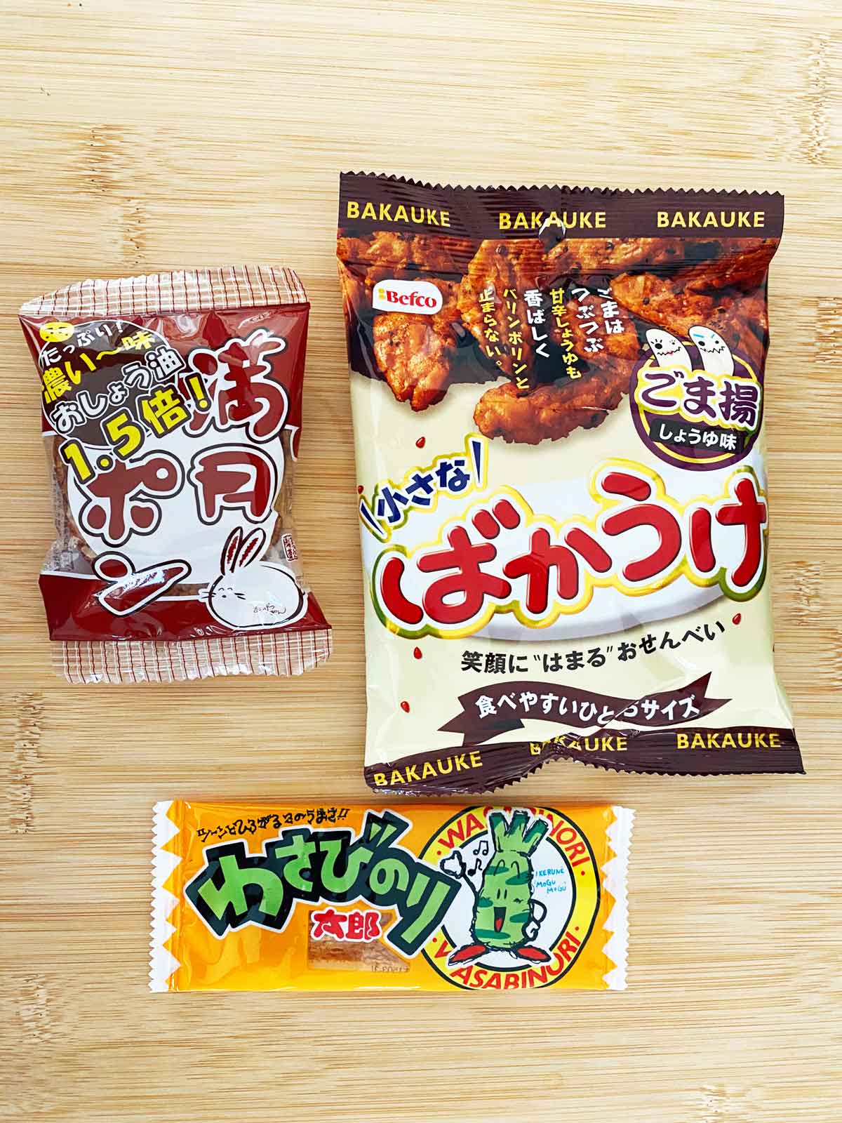 Savoury snacks from the Tokyo Treats box