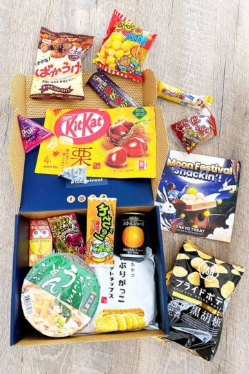 Tokyo treat box contents laid out