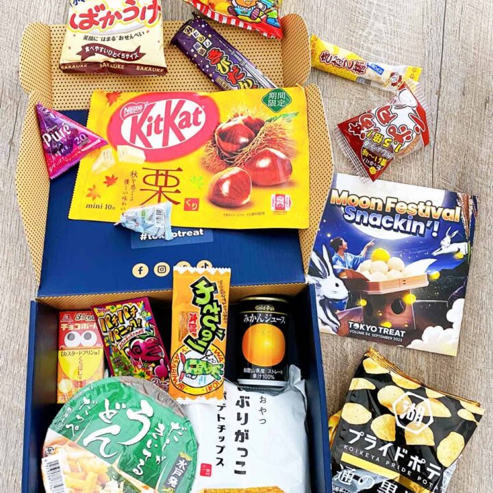 Tokyo treat box contents laid out