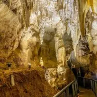 Inside Ruakuri Cave in Waitomo