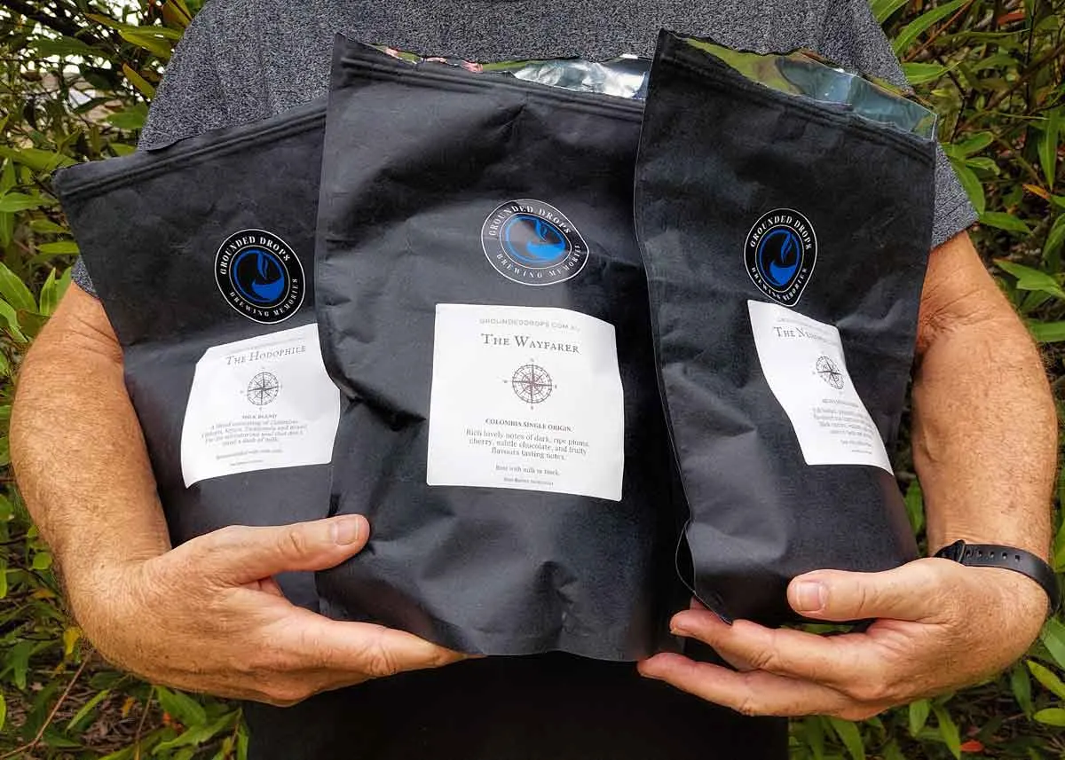 Grounded drops drip coffee pantry packs