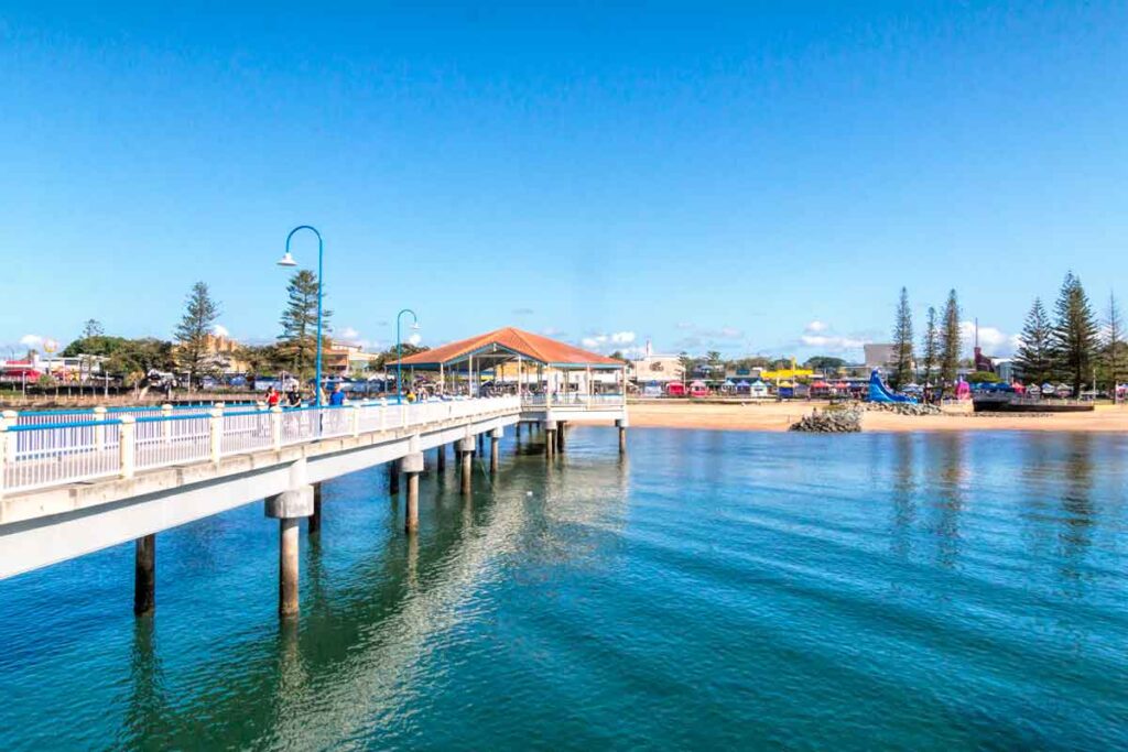 Looking back along the Jetty to Redcliffe Markets
