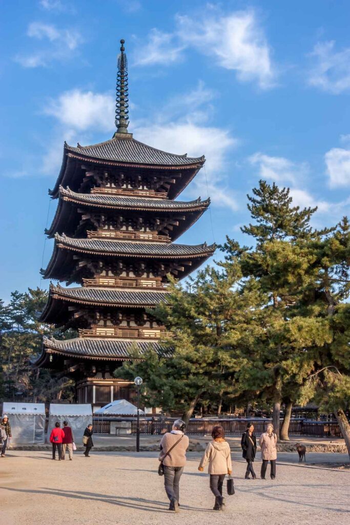 5-story pagoda at Kofuku Ji temple in Nara