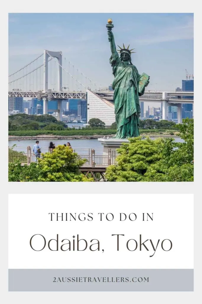 Things to do in Odaiba pinterest poster