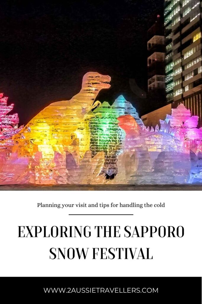 Sapporo snow festival - Pinterest poster