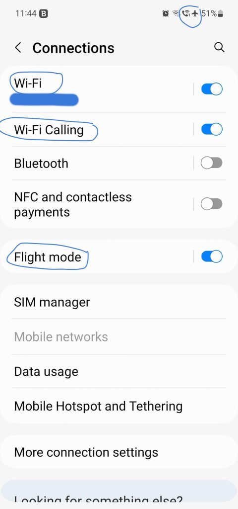 WIFI calling on Android