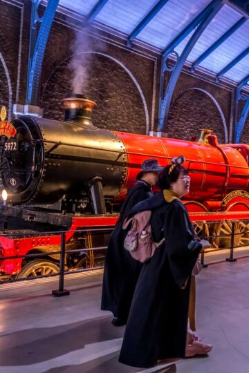 Hogwarts express at the Harry Potter studio in Tokyo