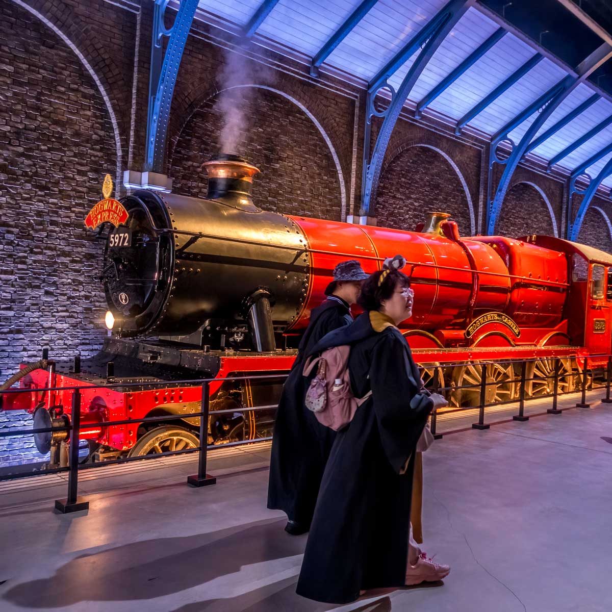 Hogwarts express at the Harry Potter studio in Tokyo