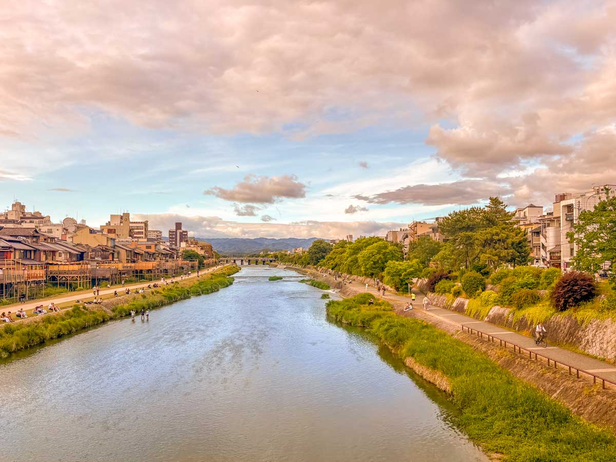Kamo River in Kyoto