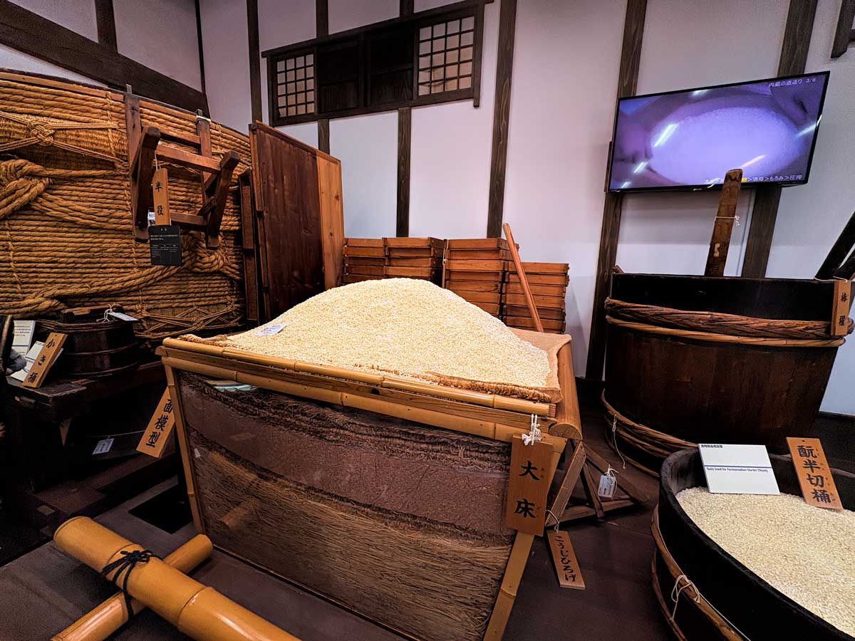Sake museum traditional equipment